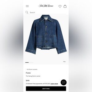 Frame Denim Swing Denim Jacket